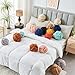 LUSJNGE Decorative Throw Knot Pillow Ball for Home Chair Sofa Couch Bed Aesthetic Round Decor Pillows Lambswool Knotted Pillow Cushion (Black, 13 inches)