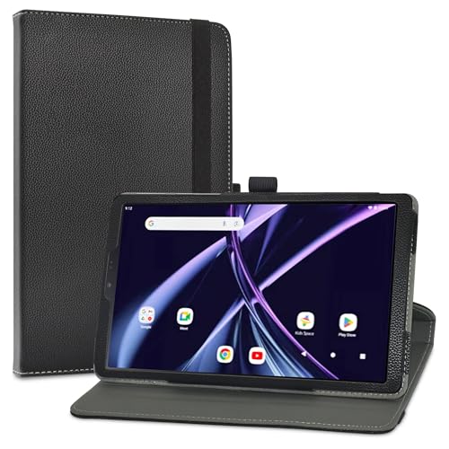 LiuShan pour Acer Iconia Tab A8, Slim PU Cuir Etui et Pliable Stand Folio Coque Couverture pour Acer Iconia Tab A8 8.7-Pouces Tablette, Noir