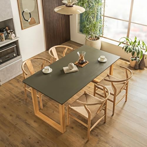 Pure luxe �_�C�j���O�e�[�u�� �e�[�u�� 160×85cm �P�i �_�C�j���O ���r���O �P�i�e�[�u�� �ؐ� �� ������� �V���v�� �k�� ���_�� ���r���O �����` �I�[�N �i�`������ (�T���h�O���[)