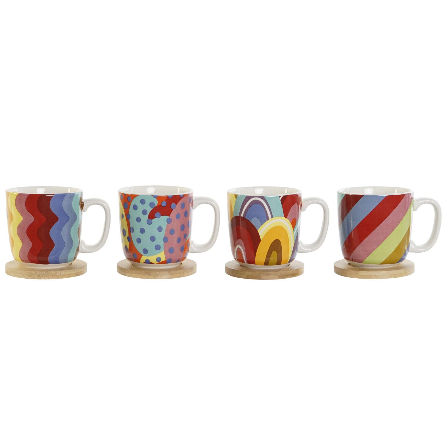 Coffret tasses à café dolomite et bambou à offrir pour une crémaillère