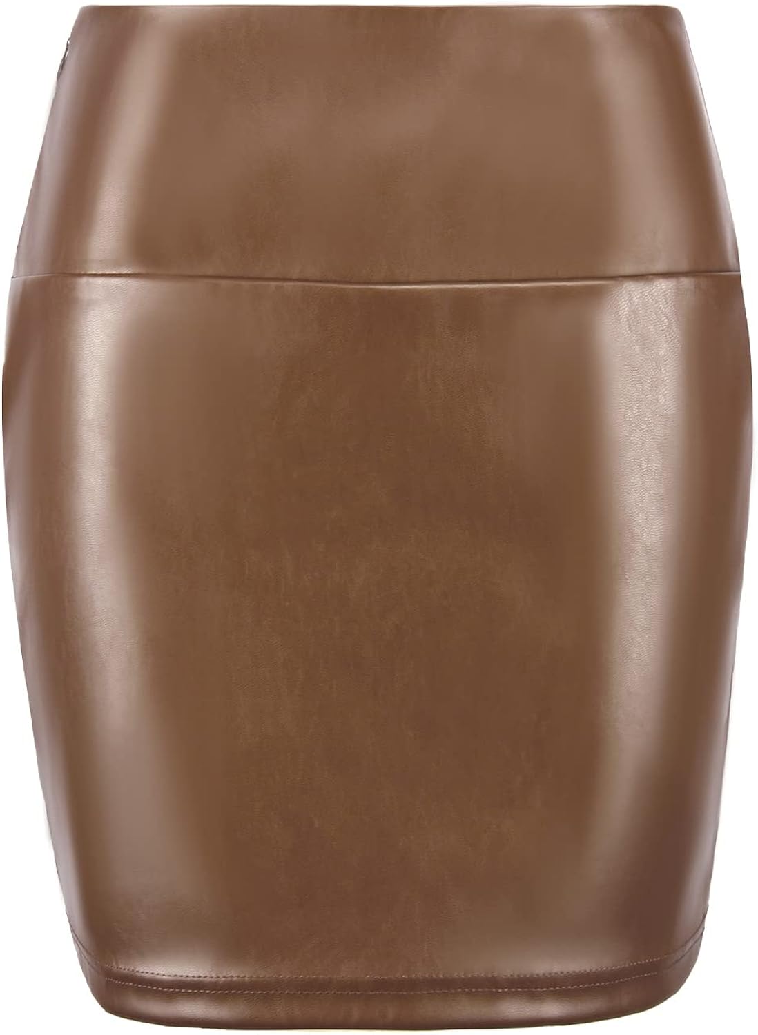 RAMISU Women's Faux Leather Skirt PU High Waisted Stretchy Slim Mini Pencil Skirt : Clothing, Shoes & Jewelry