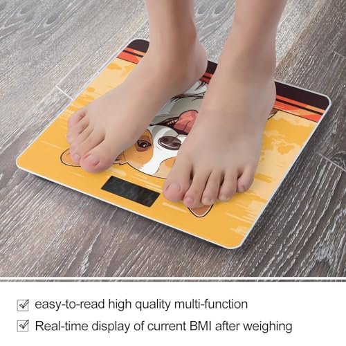 Balanza digital para baño diseño Corgi 400 lb LCD miniatura 5