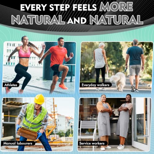 Image of Ailaka Orthotic Cushion Arch Support Shoe Insoles for Men & Women, Unisex Daily Shock Absorption Gel Sports Inserts for Flat Feet, Plantar Fasciitis, Heel Pain Relief | Orthotic Inserts, Pu, Gel Heel, Forefoot Cushion, Abrasion-Resistant, Trim-To-Fit, Long Standing, Walking, Hiking, Work