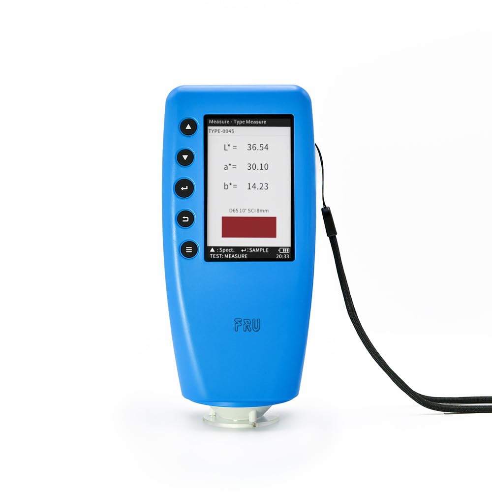 Handheld Color Analyzer Digital Precise Colorimeter WR10QC Precision Color Difference Meter Tester Portable Colorimeter with 4mm Aperture for Color