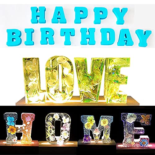 Large Alphabet Epoxy Resin Silicone Mold, 6 Inch 3D Capital Letter Symbol Mold, Diy Crystal Word Sign Epoxy Casting Mould For Christmas Diy Craft Ornaments, Home Decoration, Party Decoration (I) #TOP5