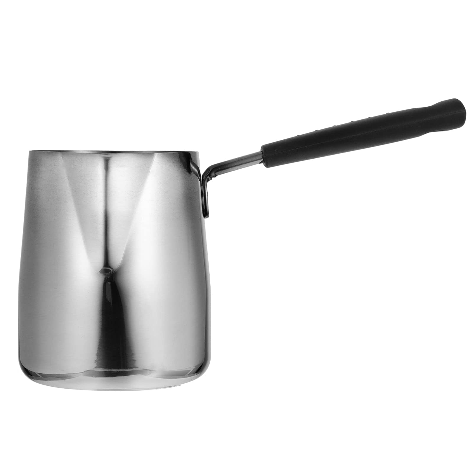 CIYODO Work on Your Milk Chocolate Pot Style Comfortable Handle Stainless Steel Milk Cup 600ml Capacity