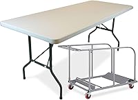 Vista 13 de EventStable TitanPRO Mesa plegable de plástico – Mesa plegable resistente para exteriores – Mesa plegable ligera para bodas, cócteles, fiestas