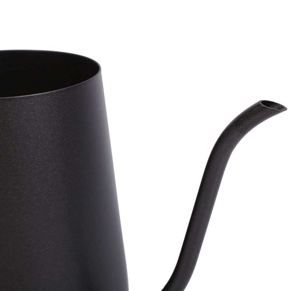 Nero Pittura in Acciaio Inox pour Coffee Drip Pot bollitore con beccuccio Over a Collo d' Oca Control 250 ml/350ml