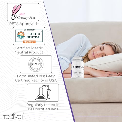 Teaveli Apigenin Supplement with Resveratrol