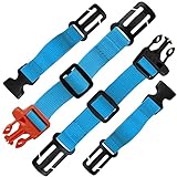 HDHYK 2 Pack Backpack Chest Strap Nylon 3/4 Inch Webbing Chest Belt-Backpack Sternum Strap Suitable for Webbing on The Backpack up to1in(Sky Blue)