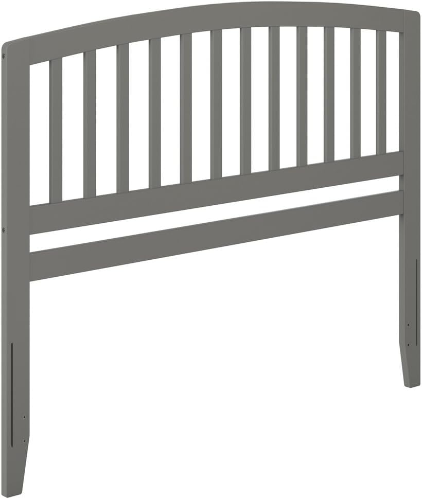 HomeStock Classic Wood Headboard with USB Charging Bedroom Furniture King/Gray