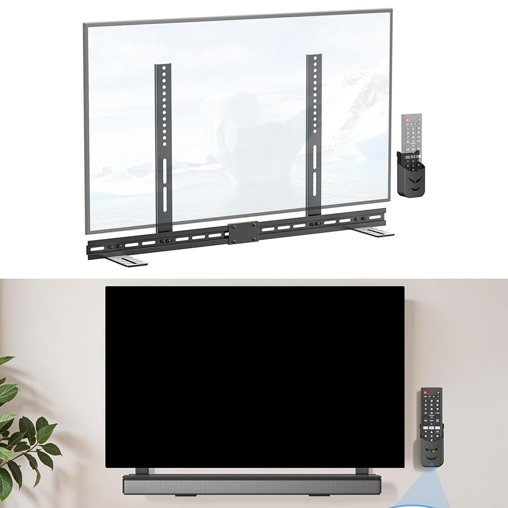 Supporto per soundbar da 5,1 a 31,5 pollici, robusta staffa in | Supporto per soundbar da 5,1-31,5 pollici per barre, per staffa in metallo resistente, supporta 15,9 kg, design antiscivolo