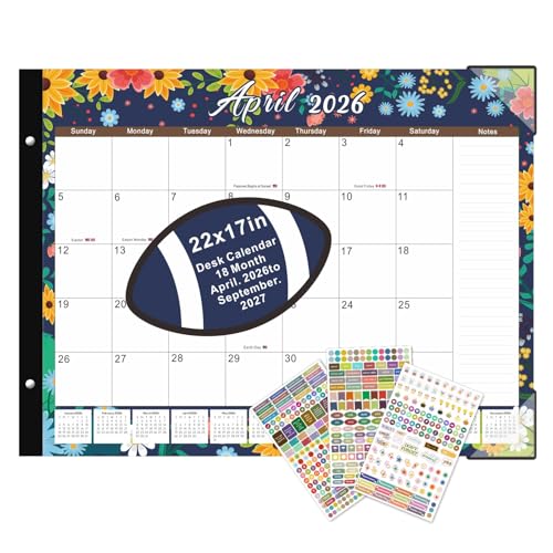 Desk Calendar 2023 Large 22x17