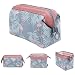 Makeup Bag/Travel Cosmetic Bags/Brush Pouch Toiletry Kit Fashion Women Jewelry Organizer with YKK Zipper Electronics Accessories Carry Case Pencil Holder Portable Cube Purse (Light Blue)