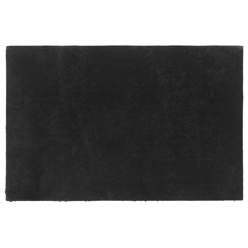 Paillasson en fibre de coco - Noir - 65 x 100 cm - Antidérapant - En fibres de coco naturelles - Tapis de porte touffeté avec dessous antidérapant en PVC - Pour l'intérieur et l'extérieur