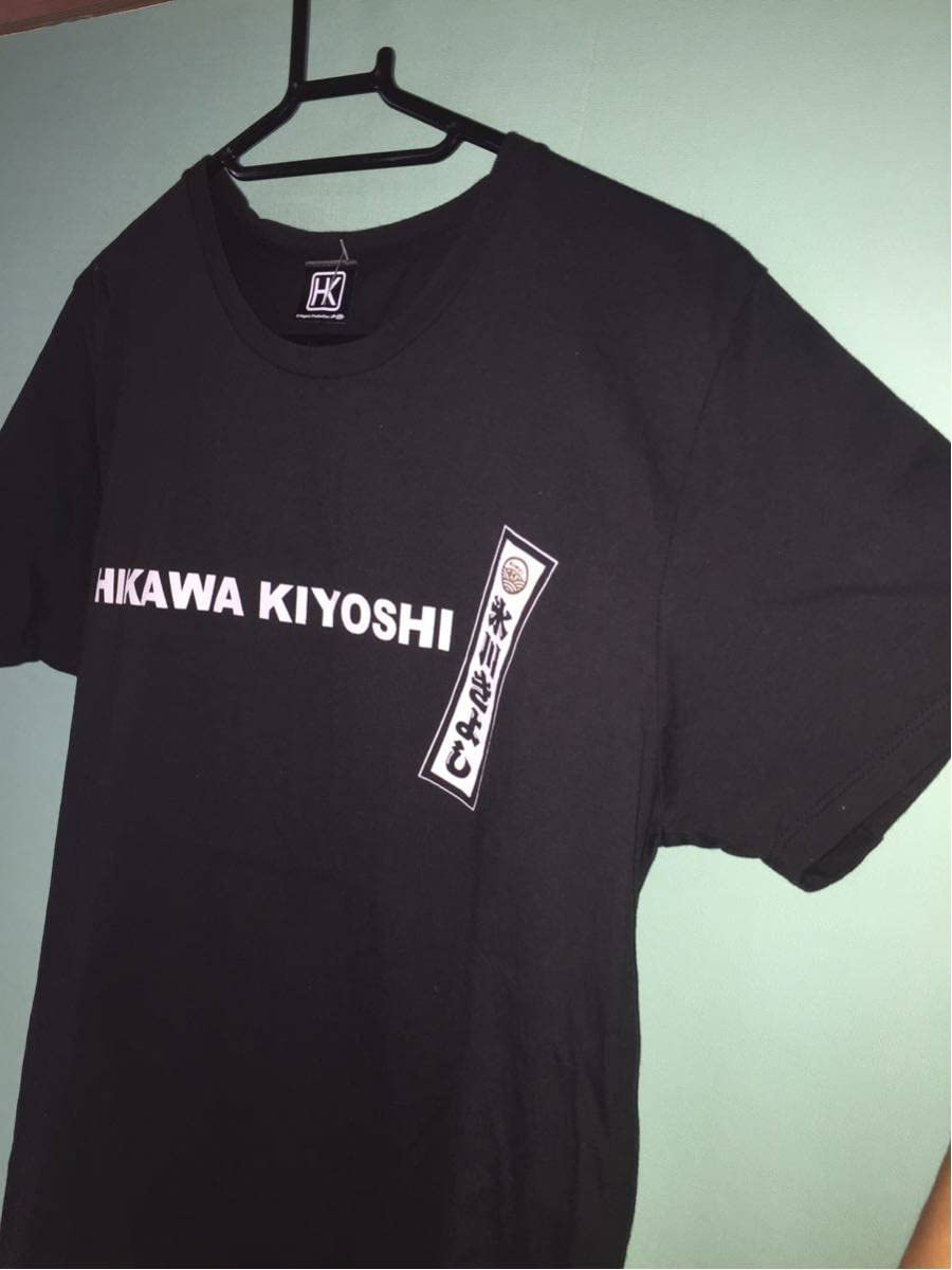 氷川きよし　Tシャツ　サイズM　デカロゴ　写真　長良グループ　入手困難　古着 氷川きよし Tシャツ サイズM デカロゴ 写真 長良グループ 入手