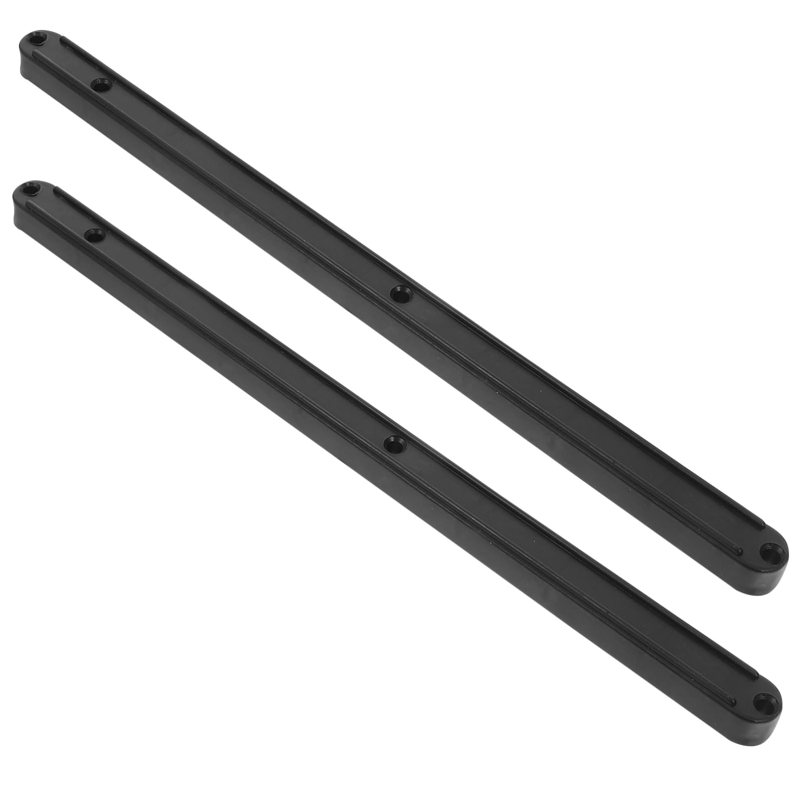 POPETPOP 2Pcs Plastic Drawer Slides for Cabinets Bottom Mount Drawer Runners Long Easy to Install Replacement Guide for Smooth Sliding