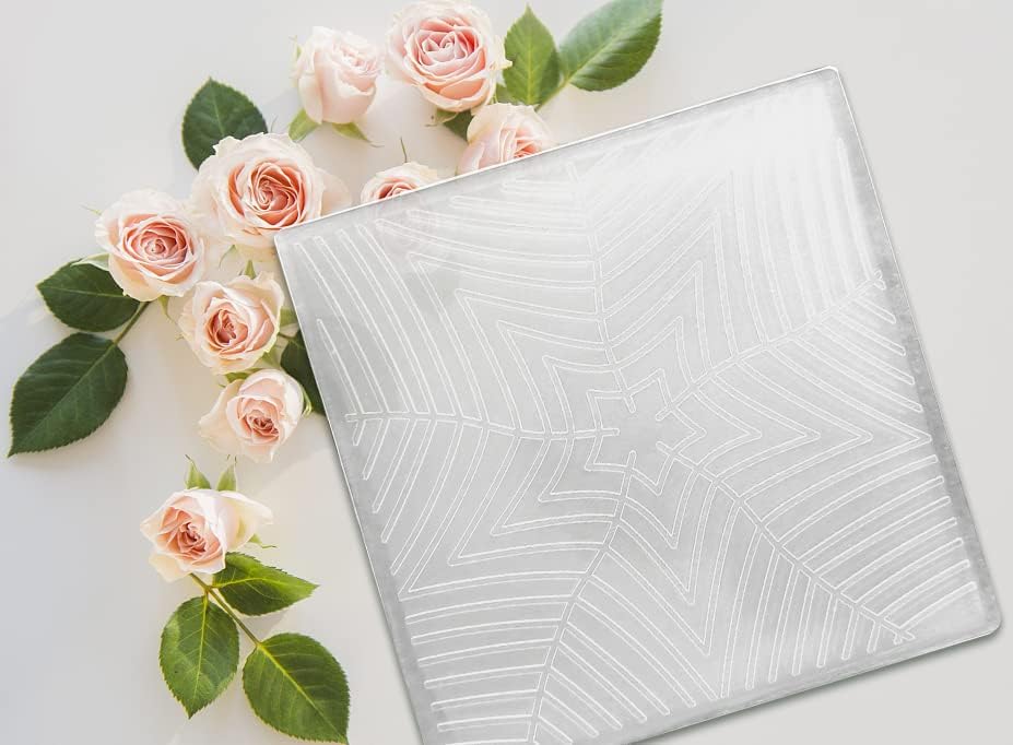 Miniatura 3 de Threetols Carpeta de impresión texturizada en 3D en relieve, carpeta de grabado de fondo de pentagrama para hacer tarjetas, marco de línea, álbum de