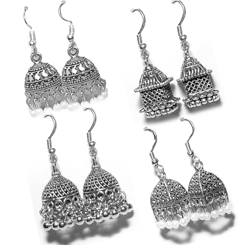 Earrings for women Traditional jhumka small size | Earring Combo ...