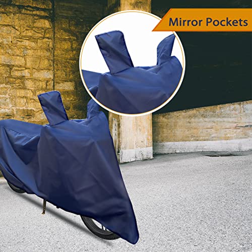 Image of Hunter 350 Two Wheeler Bike Cover Accessories - Dustproof - UV Protection - Premium Bike Cover Blue