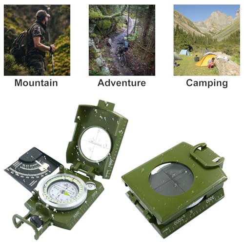 aiGear Kompas do aktywności na świeżym powietrzu / kompas do wędrówek, survivalu | idealny do wędrówek, wspinaczki, jazdy na rowerze, aktywności na świeżym powietrzu