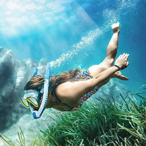 Powerbreather Beach - Snorkelling Set With Goggles By Cressi - 100% Fresh Air, 100% Dry, No Blow Out After Dive Thanks To Patented Valve Technology #TOP1