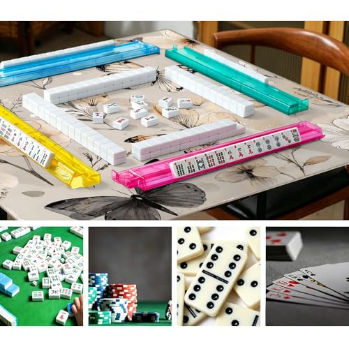 Tapete para Mahjong Boho Flor Mariposa 33x33 pulgadas miniatura 3