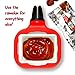 Saucemoto Dip Clip | An in-car sauce holder for ketchup and dipping sauces. As seen on Shark Tank (4 Pack, Black)