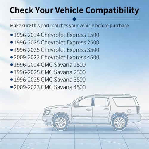 Image of HVAC Blower Motor with Fan - Compatible with Chevy Express 1500 2500 3500 4500 and Savana 1500 2500 3500 4500 (1996-2025) - AC Heater Fan Assembly - Part Number 700067 89019112