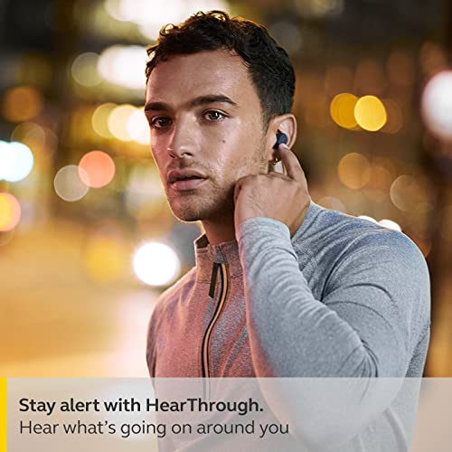 Image of Jabra Elite 4 Active in-Ear Bluetooth Earbuds - True Wireless Earbuds with Secure Active Fit, 4 Built-in Microphones, Active Noise Cancellation and Adjustable HearThrough Technology - Navy