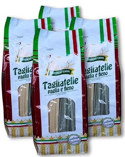 Pastificio Gioia – Tagliatelle Paglia e Fieno – Nudeln Handgemachte Pasta Hartweizengrie...