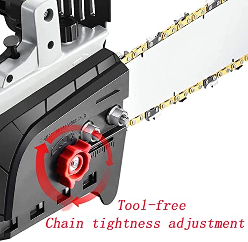 WBDZ Kettensäge, wiederaufladbare Kettensäge, kabellose Hochleistungs-Kettensäge, Lithiumbatterie, Haushaltssäge… – Bild 5