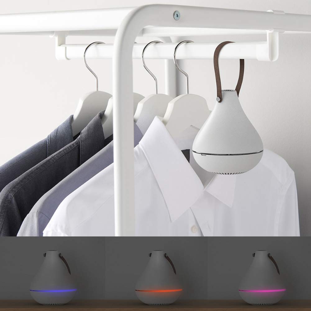 El Aire portátil del difusor del Aceite Esencial del aromaterapia de la Carga USB Mini del ABS Blanco purifica el Instrumento