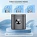TEBAL Ultrasonic Retainer Cleaner Machine, 52kHz Ultrasonic Denture Cleaner for Mouth Guards, Braces, Toothbrush Heads, Jewelry, Dental Ultrasonic Cleaner with 250ML Capacity & Cleaning Brush, Black
