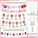 SEPGLITTER Strawberry First Birthday Party Decoration, Berry 1st Birthday Monthly Photo Banner 12 Months Photo Display Garland for Girls Baby Shower Berry Sweet Pink Decorations Party Supplies
