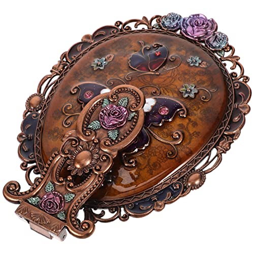 Miroir de maquillage vintage Ipetboom, fini les reflets flous, miroir à main - 2