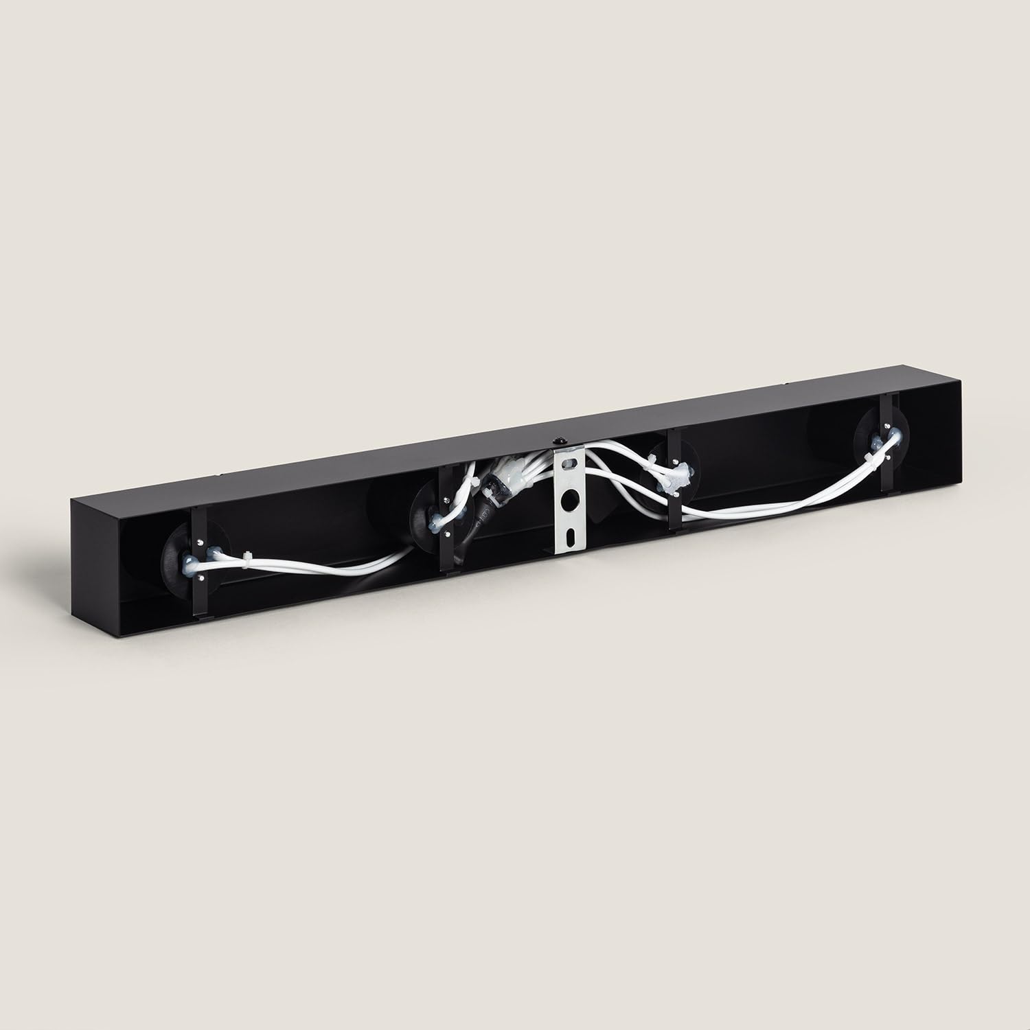 LEDKIA LIGHTING Lampe Murale Salle de Bain Métal 4 Spots Noir E27