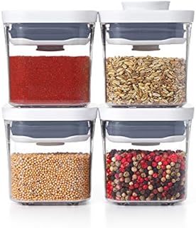 OXO 11236100 Good Grips 4 Piece Mini POP Container Set, Plastic, Clear