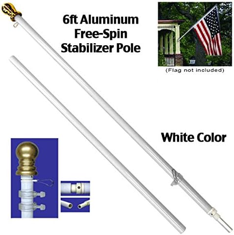 VIS 6ft Spinning Stabilizer Pole (White)
