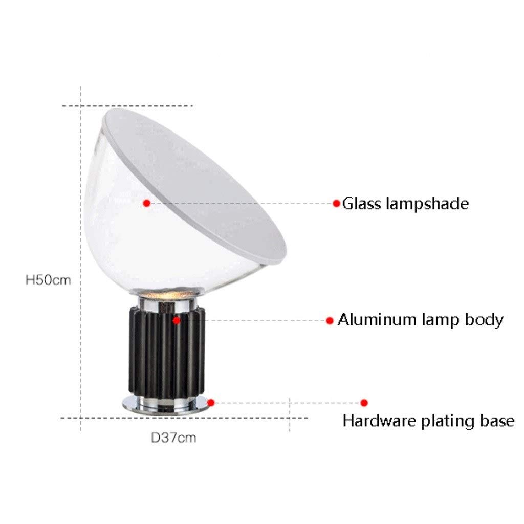 Lampada da tavolo di alta qualità Personalità Semplice tavolo da tavolo Radar Glass Bedside Light Lampada Camera da letto Lampada da comodino Lampada da tavolo Studio Risparmia energia