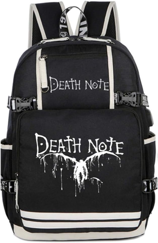 Death Note Anime - Mochila luminosa para laptop con puerto de carga USB, Luminoso 2, Mochilas Daypack