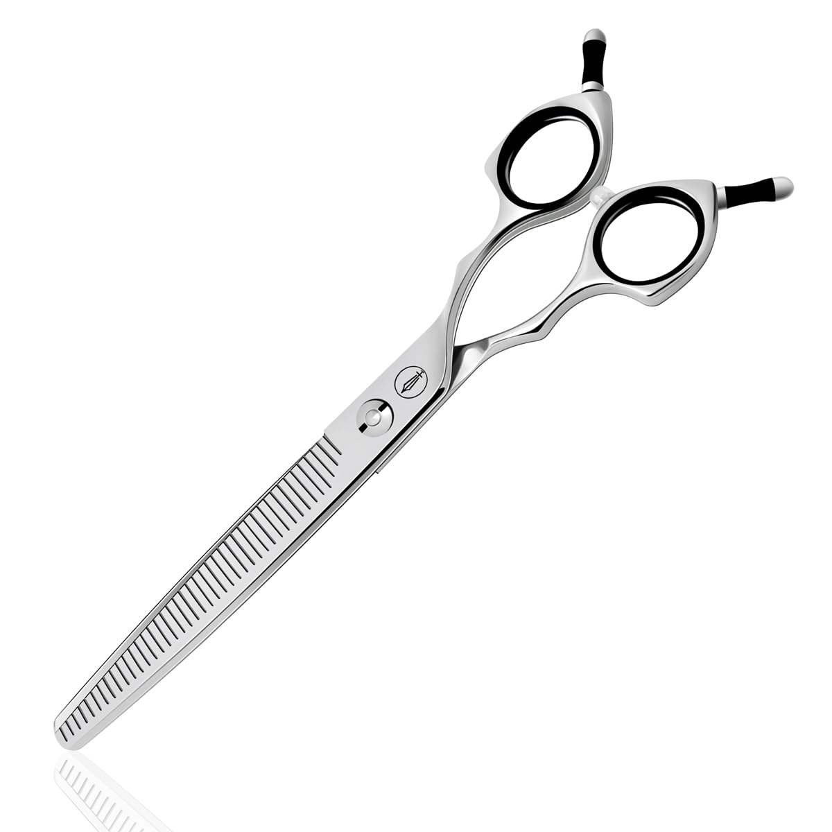 HASHIMOTO Straight Fluffer Scissors for Dog Grooming, 42 Teeth, 50% Thinning Rate, 7.0 inch, Light Weight, Designed to Remove Bulk Quickly While