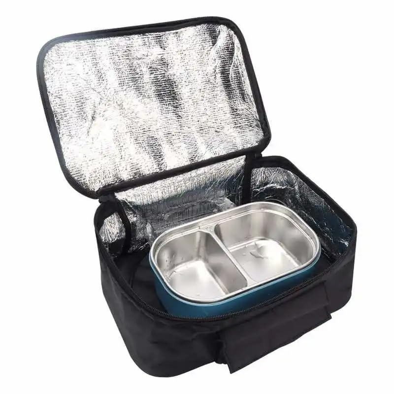 Einrichtungsgegenstände Tragbare Mini-Auto-Mikrowelle, 12 V, elektrischer Ofen, schnelle Picknick-Box für Reisen, Camping, Essen, Kochen