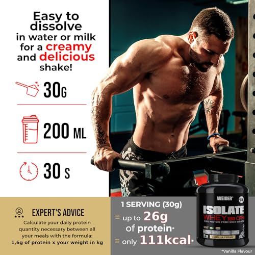 Weider Isolate Whey 100 CFM (908g) Vanilla Cream Flavour. Protein ...
