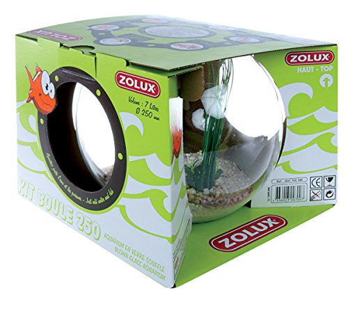 Zolux Aquarium Boule Kit Complet 25 x 25 x 21 cm 7Litres