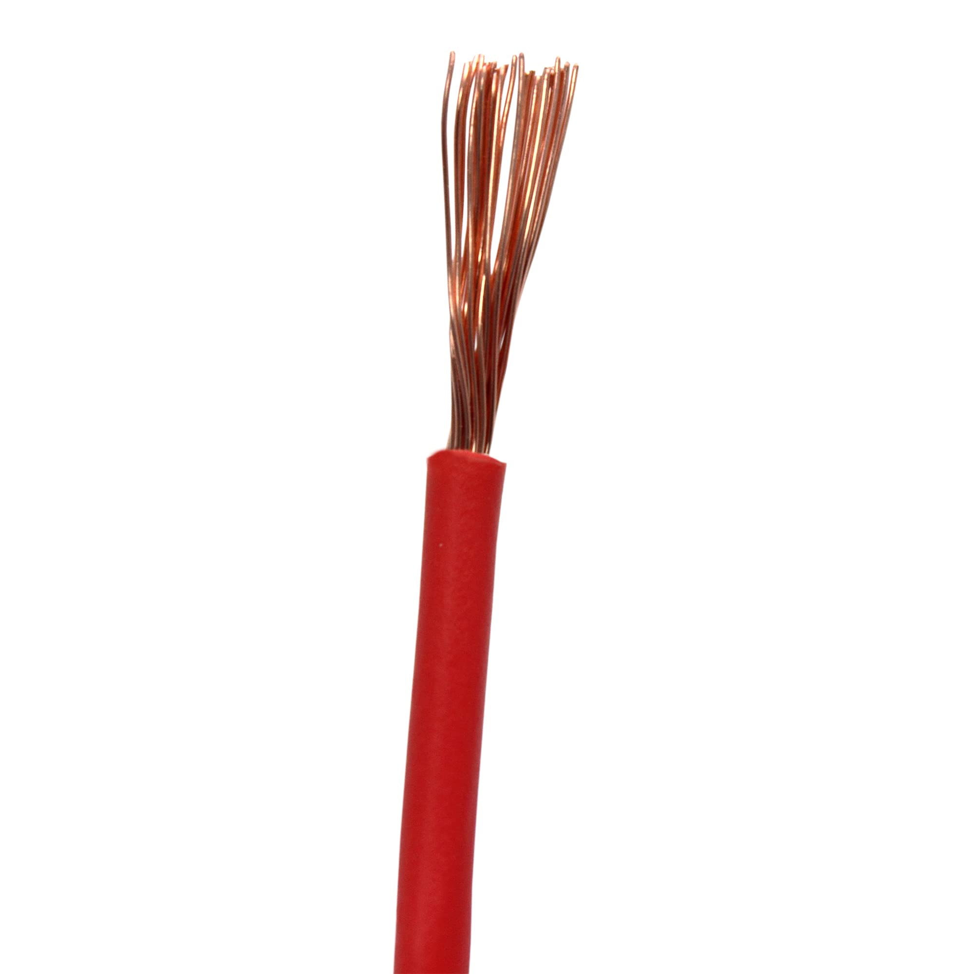 Rollo Cable Eléctrico de 100 m | H07V-K | Sección 1 x 1,5 mm2 | Color rojo