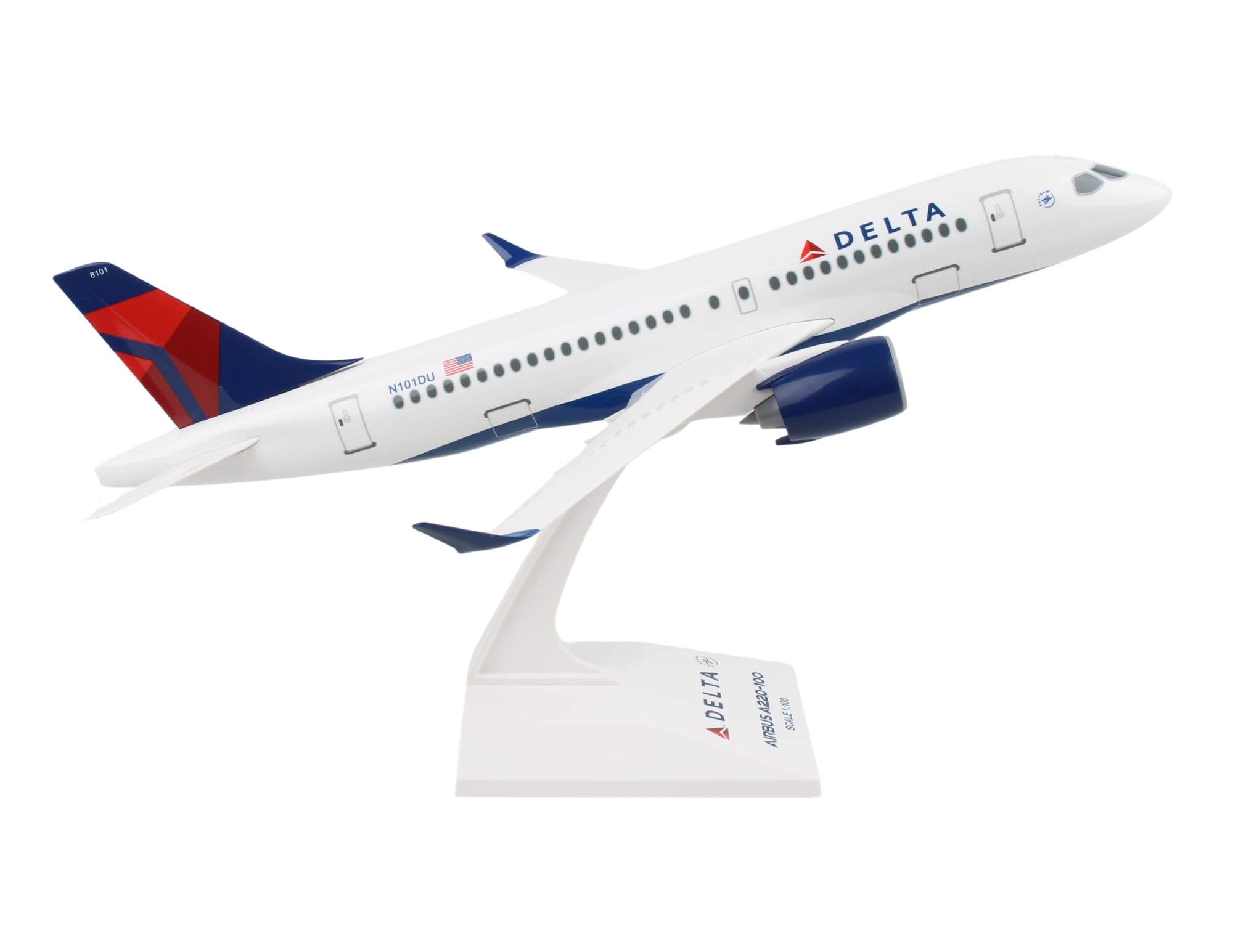 Amazon.com: Skymarks Daron Delta Airbus A220-100 (CS100) 1/100