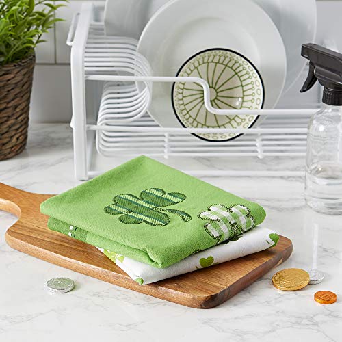 Dii Celebrate St. Patrick's Day Kitchen Collection, Lucky Day, Dishtowel Set #TOP4