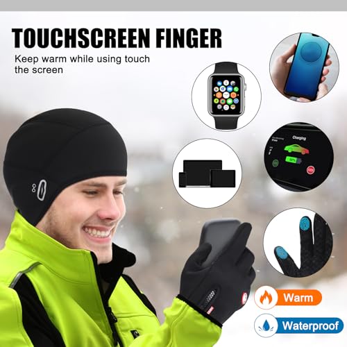 Jeere Jaqueta de ciclismo masculina de inverno, quente, à prova de vento, à prova de vento, à prova