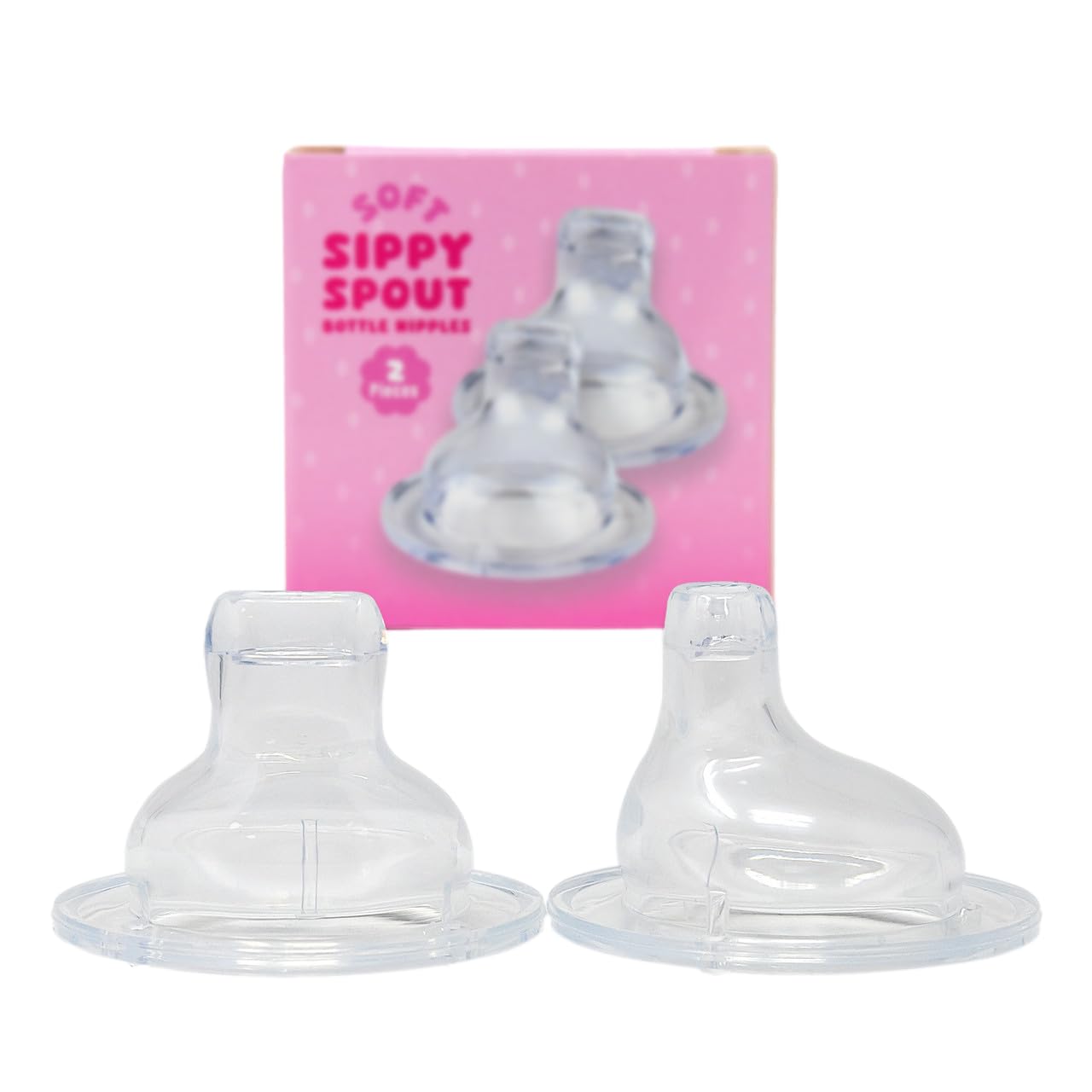 Rearz - Specialty Adult Sippy Silicone Spout Bottle Nipples - 2